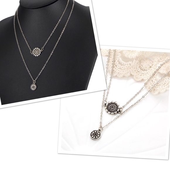 gypsi Jewelry - Boho 2 necklace bundle mandala necklaces